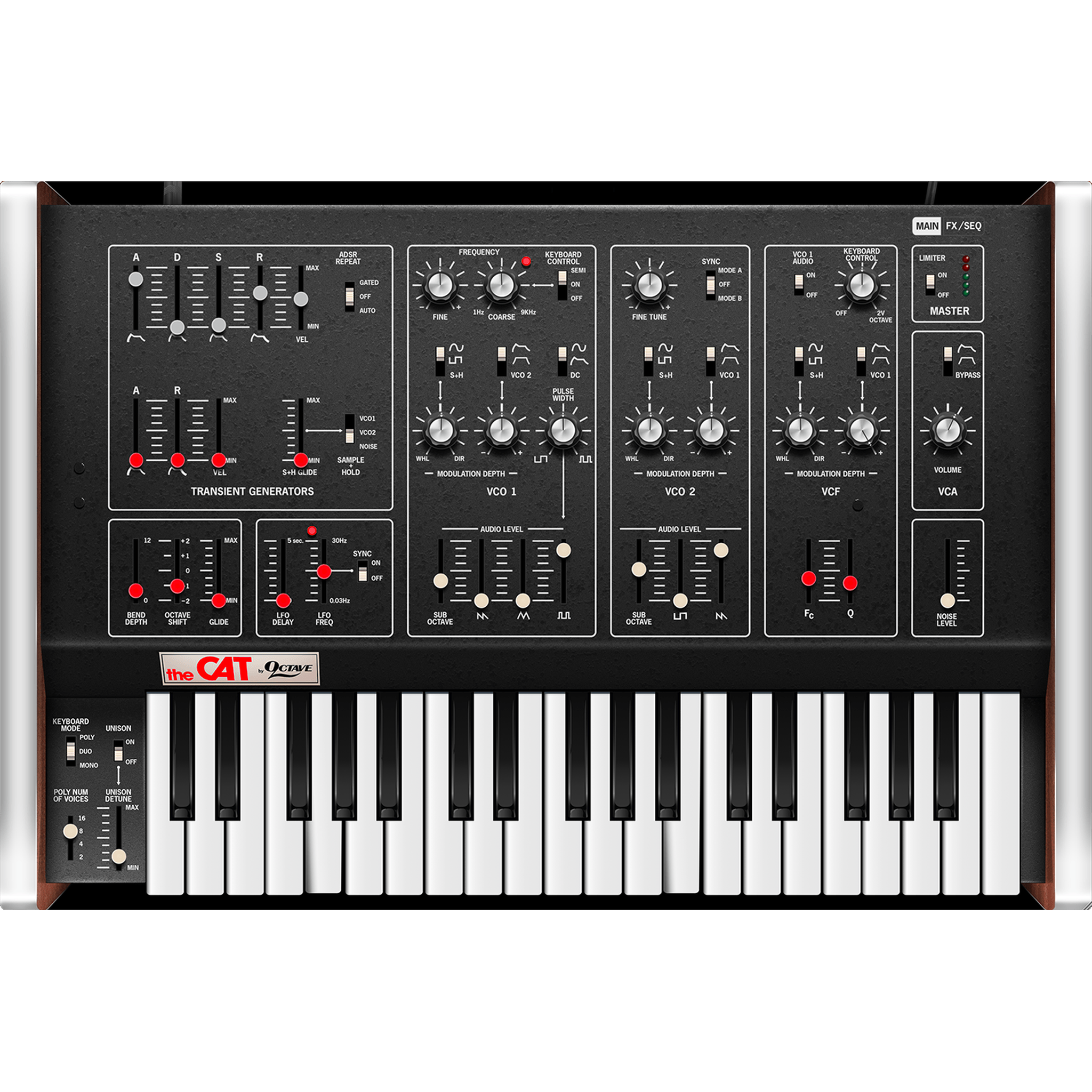 Octave Cat Synthesizer interface